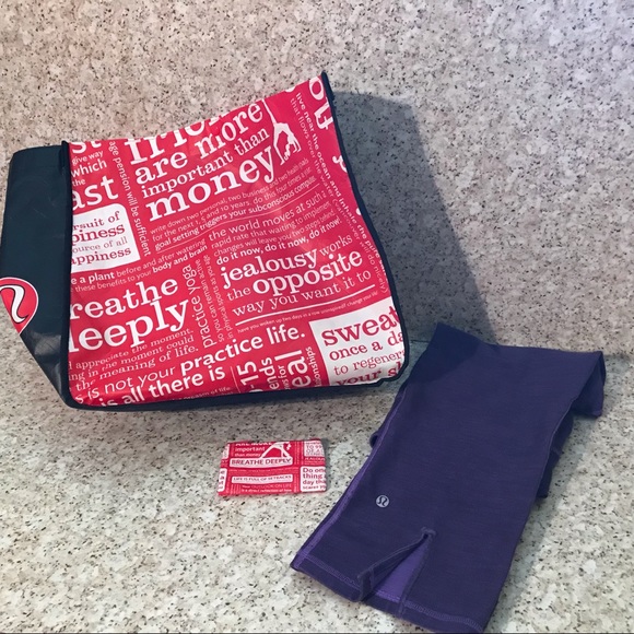 lululemon athletica Pants - Lululemon cropped pants, bonus bag w coin purse